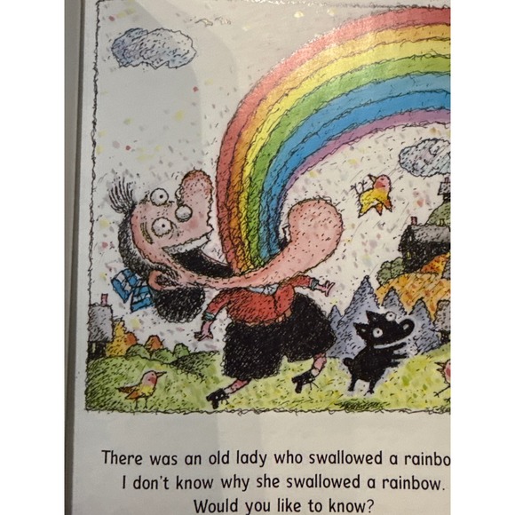 There Was An Old Lady Who Swallowed A Rainbow Paperback By Lucille Colandro 2025 - Picture 8 of 9